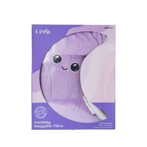 New! Warming Snuggable Pillow - Moon Shaped Sweet Faced